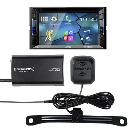 JVC KW-V420BT Receiver with Steering Wheel Interface and Sirius XM Tuner & Back Up Camera