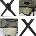 thumbnail image 6 of Folding Chair for Outdoors, Heavy-Duty Portable Camp Chair, 600D Fiber Outdoor Chair Lawn Chair, Adult Steel Frame Camping Chair for Beach / Hiking / Fishing / Spectator, Support 350lbs, TE097, 6 of 7