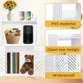 thumbnail image 2 of PinkSheep Bathroom Floor Storage Cabinet, 4 Tier Free Standing Shelving Unit Organizer Stand with 2 Doors 3 Shelves for Small Spaces, White, 2 of 8