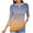 Orange, variant on LYXSSBYX Button Down Shirts for Women Women's Fashion Casual Gradient Loose Button Tops