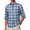 Black Blue Plaid, variant on COOFANDY Mens Casual Dress Shirts Casual Patterned Dress Shirts Regular Fit Button Down Shirt