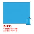 thumbnail image 4 of Fridja Large Waterproof Picnic Blanket 78"x55" Outdoor Solid Color Plaid Picnic Mat Washable Beach Blanket Waterproof Foldable Picnic Mat Portable Lightweight for Spring Picnics, Camping, Beach, 4 of 4