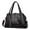 Black, variant on Isvgxsz Tote Bag For Women Ladies Large Capacity Handbag Soft Leather Woman Messenger Bags Purses Crossbody Handbags