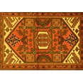 thumbnail image 1 of Ahgly Company Machine Washable Indoor Rectangle Persian Yellow Traditional Area Rugs, 7' x 9', 1 of 4