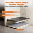 thumbnail image 2 of Jocisland Shower Curb Kit with Complete Shower Kit- Tray, 48" x 72" Tray, Center Outlet Position, 2 of 9
