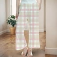thumbnail image 2 of Byoo Toddler Boys Sleepwear Pants Plaid Graphic Basic Baggy Straight Fit Wide Leg Soft Loungewear Pants Kids Homewear, 2 of 4