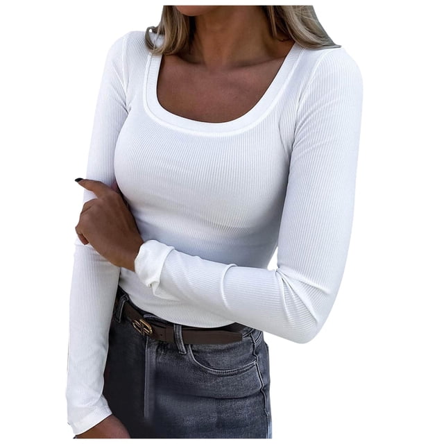 T-shirts de Noël Rouges en Verre pour Femmes à Manches Longues, Cold Gear Imprimé, Col Rond, Trois sous-Maillots à Manches Longues pour Femmes, T-Shirts Décontractés à Manches Trois Quarts, Haut en Spandex