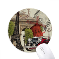 thumbnail image 1 of Old Car France Eiffel Tower Mouse Pad Comfortable Game Office Mat, 1 of 2