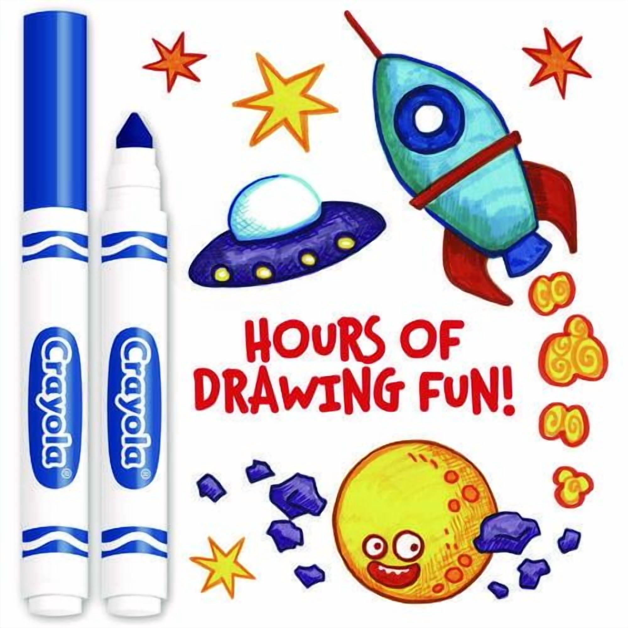 Broad Line Washable Markers, Broad Bullet Tip, Blue, 12/box | Bundle of 10