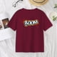 thumbnail image 1 of Camiseta de mujer con cuello redondo, ropa de calle suave, cómodas camisetas de verano, camisetas de manga corta para viajes, compras, desplazamientos S, 1 of 10