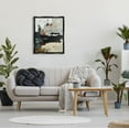 thumbnail image 2 of Stupell Industries Busy Abstract Brush Strokes Painting Jet Black Floating Framed Canvas Print Wall Art, Design by Brent Foreman, 2 of 6