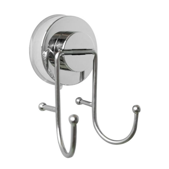 Ganchos dobles súper fuertes sin costuras, ventosa sin perforación, gancho para bata, sistema de vacío de acero inoxidable, nunca se oxida para baño y cocina