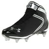Under Armour NEW Men’s Saber Mid D Football Cleats Black / Silver Size 15 M