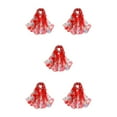 thumbnail image 1 of ZheElen Cloth Lightweight Portable Scarf Versatile For Wide Application And Easy Matching With Floral red 5Set, 1 of 6