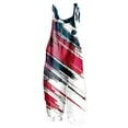 thumbnail image 2 of GaThRRgYP Summer Jumpsuit for Women,Womens Independence Day Print Sleeveless Pocket Strap Casual Overalls Romper White XL, 2 of 5