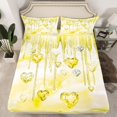 thumbnail image 2 of Castle Fairy Crystal Love Heart Bed Sheets,Happy Valentine's Day King Sheets, 2 of 7