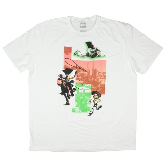 Disney Mens' Toy Story Buzz Lightyear Woody Jesse Desert T-Shirt