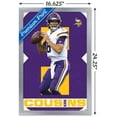 thumbnail image 3 of NFL Minnesota Vikings - Kirk Cousins 18 Wall Poster, 14.725" x 22.375", Framed, 3 of 3