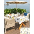 thumbnail image 5 of Outdoor Tablecloth with Umbrella Hole for Patio/Picnic/Party/Camping, Yellow Spring Floral Waterproof Table Cloth Rectangle Table Cover Washable, Flowers Botanical Elegant Pastoral (52"x 70"), 5 of 8