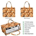 thumbnail image 2 of Large Capacity Tote Bag,Spooky Icons Halloween Pattern Handbag Fashion Luxury Tote Bag,15.7"x13"x 5.1" Inches,Laptop Compatible, 2 of 6