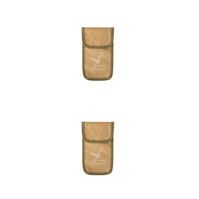 yingyy 1/2/3/5 Sac de Piquets de Tente Extérieure Sac de Rangement Multifonctions Clous Oxford Tissu Extérieur Voyage Équipement de Randonnée Accessoires Kaki / S 2PCS