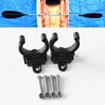 thumbnail image 2 of 2 Pieces Nylon Kayak Marine Boat Rubber Fishing Rod Holder Clip with Screws Vertical Mounted, 2 of 7