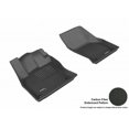 thumbnail image 2 of 3D MAXpider 2015-2020 Fits Audi A3 S3 Kagu 1st Row Black Carbon Fiber Embossed Pattern Floor Mat L1AD03311509, 2 of 3