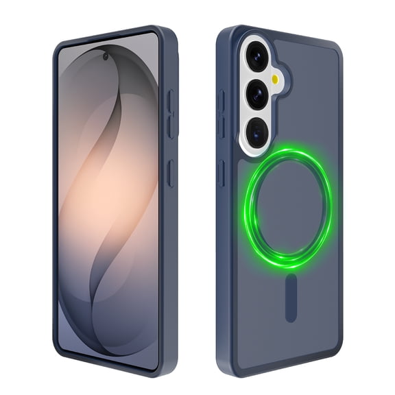 Vena For Samsung Galaxy S26 Case Magsafe, Magnetic Phone Case, Shockproof Translucent Back Slim Phone Cover, Support Wireless Charging, Blue