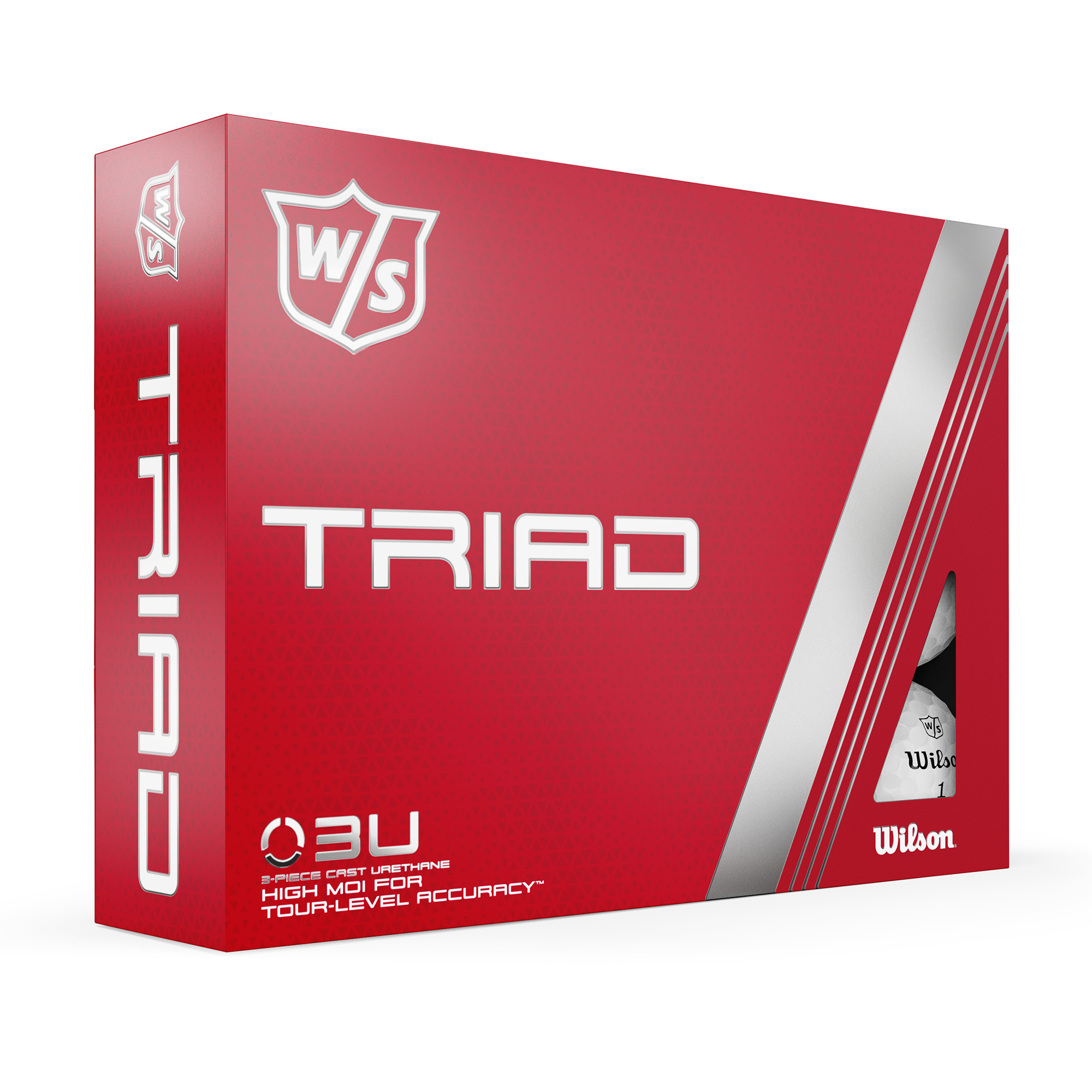 Wilson Staff Triad Golf Balls 12-Pack, White photo 2