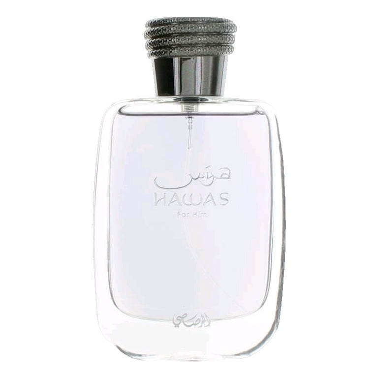 Rasasi Hawas, 3.38 oz EDP Spray, Aromatic Aquatic Fragrance