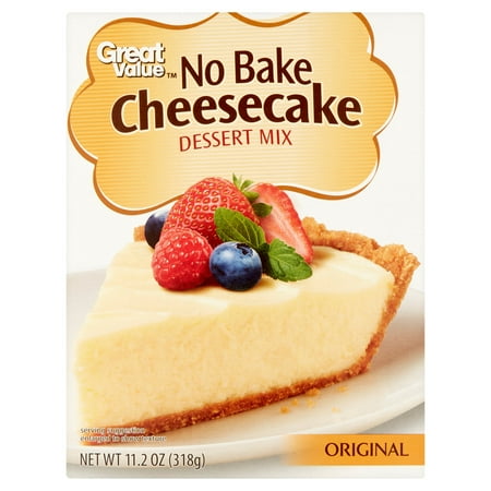Strawberry Cheesecake Dessert - (3 Pack) Great Value Dessert Mix, No Bake Cheesecake, Original, 11.2 oz