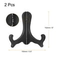 thumbnail image 2 of 6" Easel Plate Holder, Plastic Folding Display Stand Black for Decorative Picture Frame, 2 Pack, 2 of 6