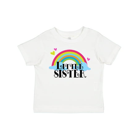

Inktastic Little Sister Outfit Cute Rainbow Gift Toddler Toddler Girl T-Shirt
