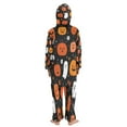 thumbnail image 3 of Vzayyk 4T-14Y Size Aviliable Cozy One-Piece Footless Sleeper Pajama Pumpkin Faces, 3 of 8
