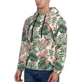 thumbnail image 3 of Honeii Palm Trees and Tropical Pattern Mens Hoodies Men's Loose Sleeve Sweatshirt,Pullover Hooded Sweatshirt for Men,Essentials Hoodie-Small, 3 of 7