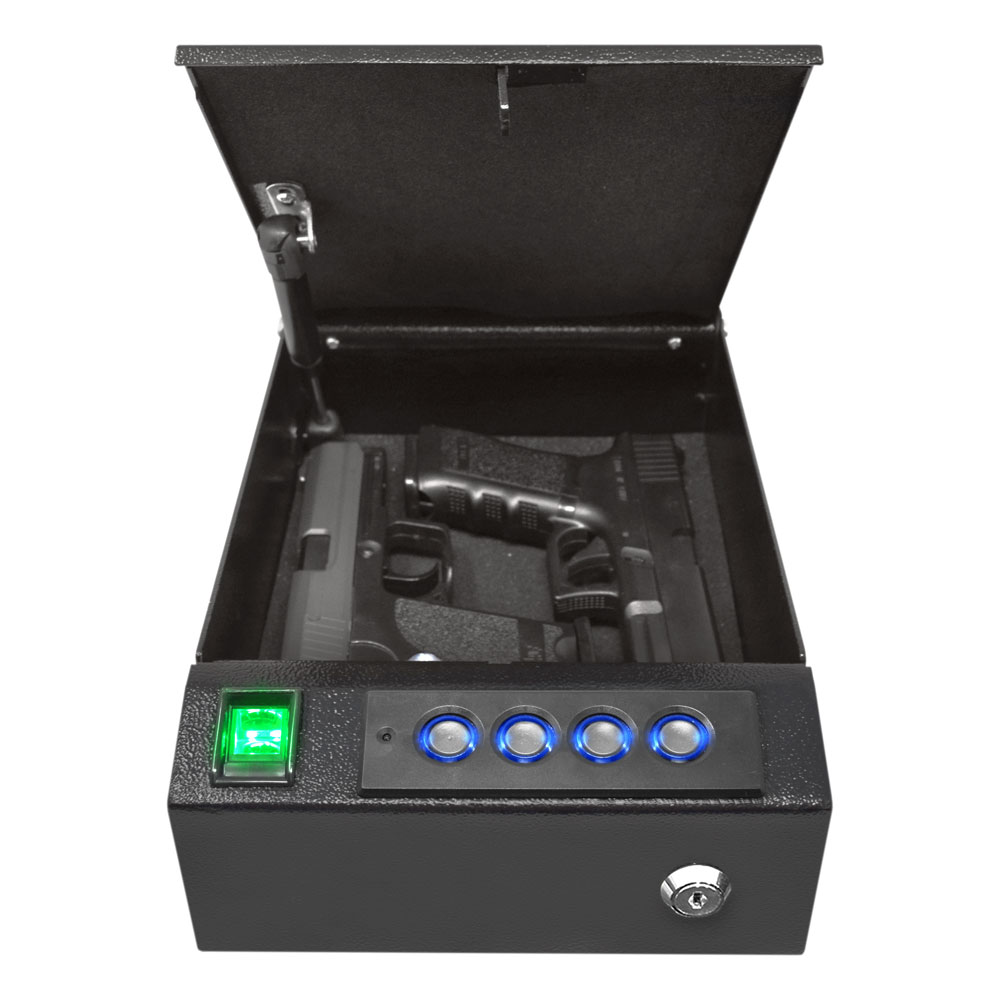 Stealth Top Vault TV1 Top Opening Biometric Quick Access Finger Print Gun Safe, Pistol Safe, Handgun Safe