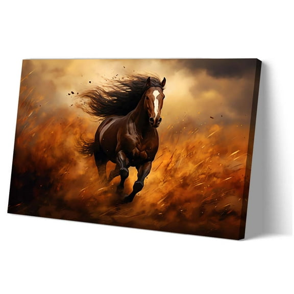 Horse Wall Art Oil Painting Prints Canvas Colouring Wall Living Room Decoration Picture for Bedroom Printed Canvas Poster Landscape