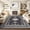 Black, variant on Garvee 2'x6' Kitchen Runner Rug Non-Slip Hallway Bedroom Rug Vintage Floral Print Distressed Rug for Laundry Room, Beige