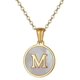 thumbnail image 1 of Collar con el signo del zodíaco Yashi para mujer colgante de carta del tarot de la constelación acero inoxidable dorado, 1 of 2
