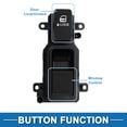 thumbnail image 3 of Interruptor de ventana eléctrica Unique Bargains No.35760SHJA01 para el lado del conductor delantero izquierdo para Honda Accord Odyssey Negro, 3 of 7
