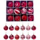 thumbnail image 1 of Un rojo - 12 decoraciones para árboles de Navidad en caja Bolas decorativas de 6 CM Ormromra LN-0868-1, 1 of 6