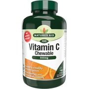 Natures Aid 500mg Vitamin C Sugar Free Chewable with Rosehips and Citrus Bioflavonoids Tablets - Pack of 100 Tablets
