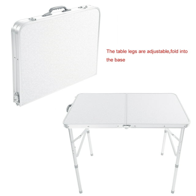 Table de Camping Pliante, Table Pliante en Aluminium Robuste et Résistante