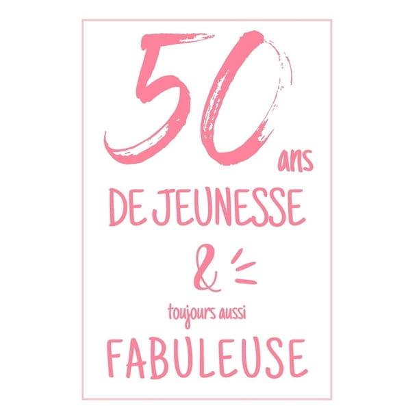 Anniversaire 50 Ans Carnet De Notes Pour Elle Une Idee Cadeau Original Et Utile Pour Celebrer