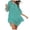 Z-Mint Green190, variant on JIAYUE Women's Swimsuit Cover-Ups Solid Color O-Neck Crochet 3/4 Sleeve Sexy Hollow Above Knee Backless Beach Bathing Suit Cover Up Dresses