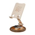 thumbnail image 1 of Soporte para teléfono con rotación de 360 ​​grados, plegable y práctico, ajustable. Oro de metal, 1 of 9