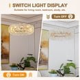 thumbnail image 4 of LUOLAX 23.6" Crystal Gold Chandeliers Firework Dandelion Ceiling Fixture 12-Lights Lamp, 4 of 8