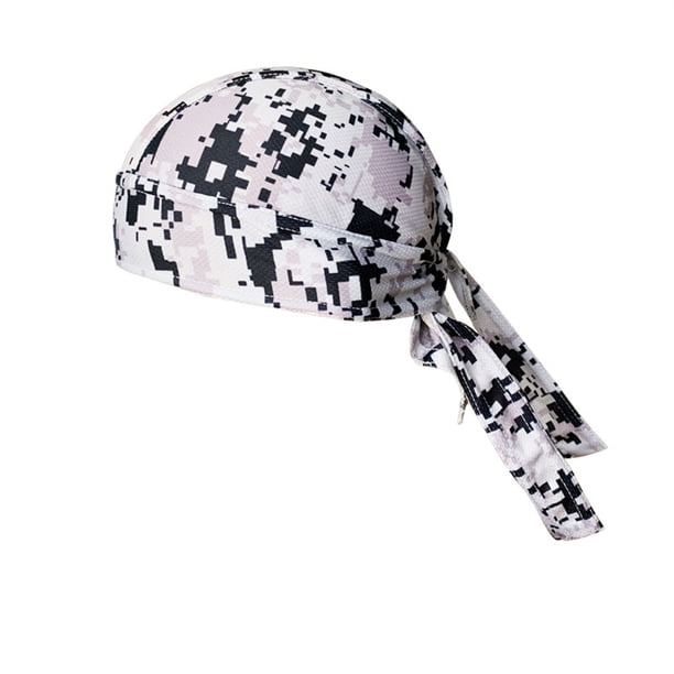 Eigraketly Sombreros Gorros de quimio Pañuelo para la cabeza Bandana Quick Sun Pasamontañas atado por detrás Hip Pop Head Wrap Casco Capucha interior Ciclismo codigo gris Eigraketly OD020489-15B