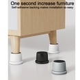 thumbnail image 3 of Naiovety 2 elevadores de silla de 5 pulgadas para patas de muebles, juego de 2 elevadores antideslizantes para sofá cama y . Decoración del hogar B, 3 of 6