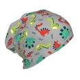 thumbnail image 2 of Honeii Cute Dinosaur Print Kids Knit Beanie Watch Hat ,Knit Cap for Boys and Girls, 2 of 7